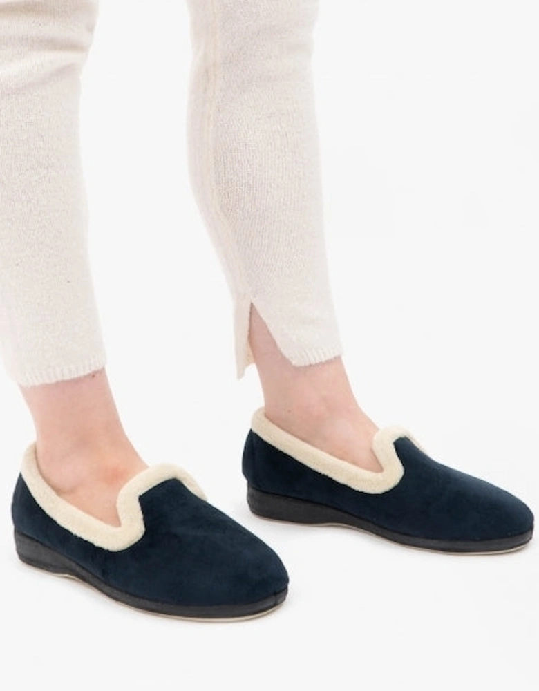 SOPHIA Womens Full Slippers Navy