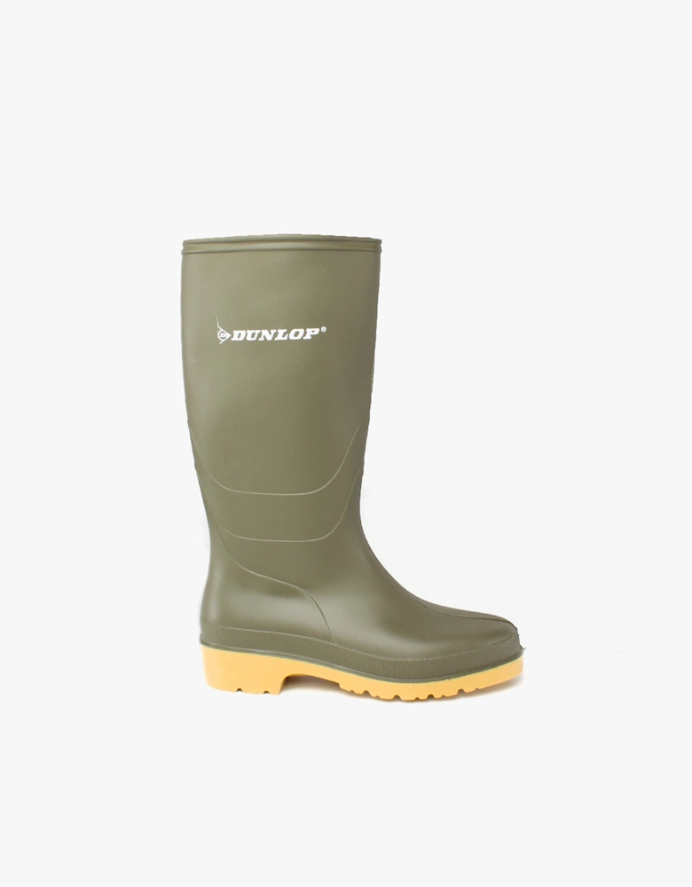 DULL Unisex Junior Wellington Boots Green