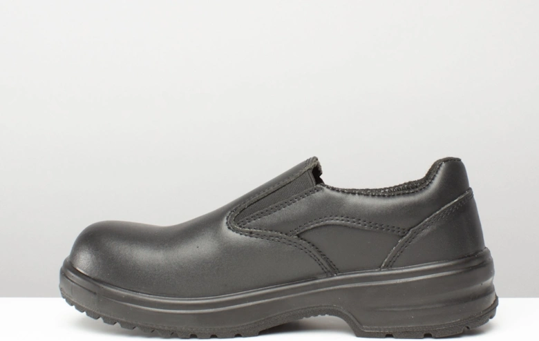 FS94C Womens Leather Safety Shoes Black