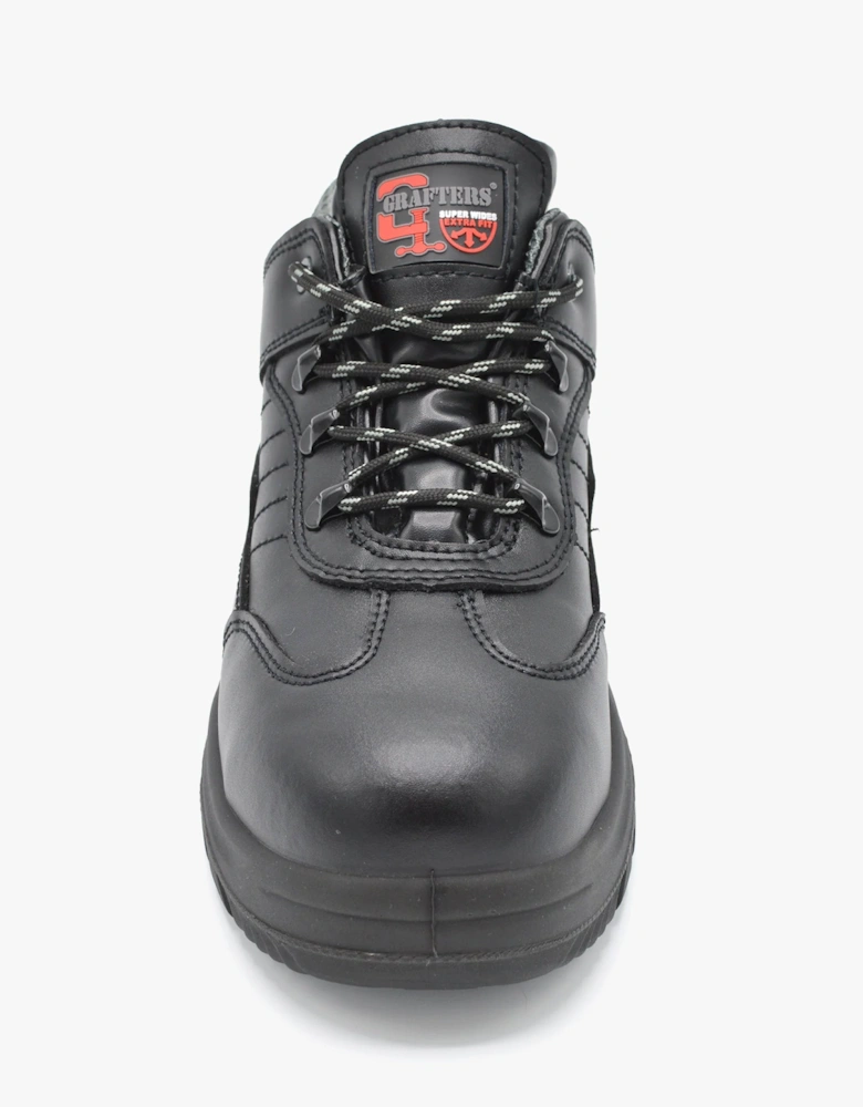 M303A Mens Super Wide Safety Trainers Black