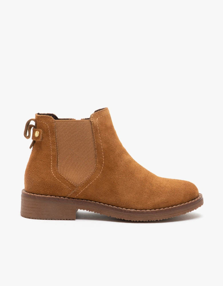 MADDY Womens Suede Ankle Boot Tan