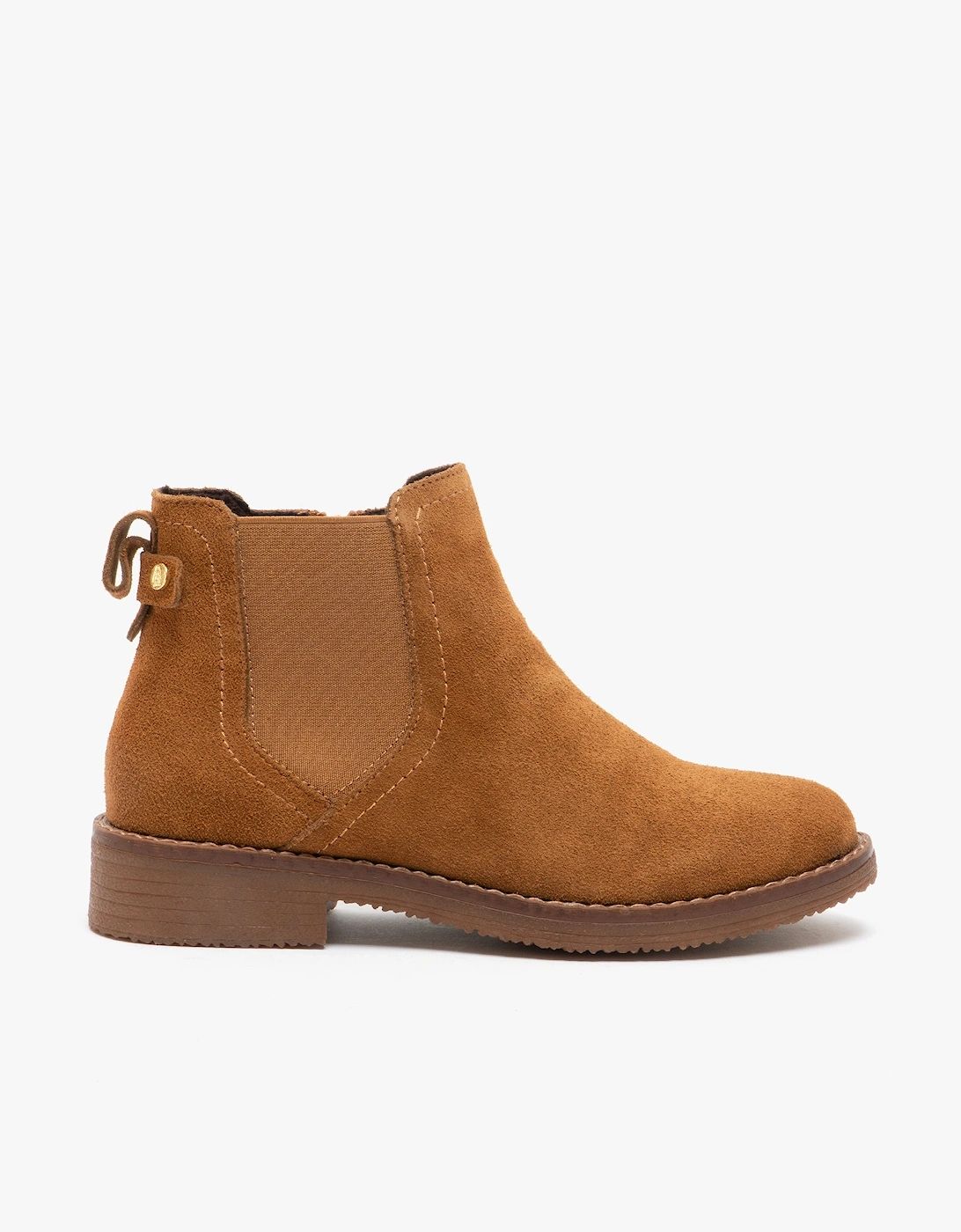 MADDY Womens Suede Ankle Boot Tan, 6 of 5