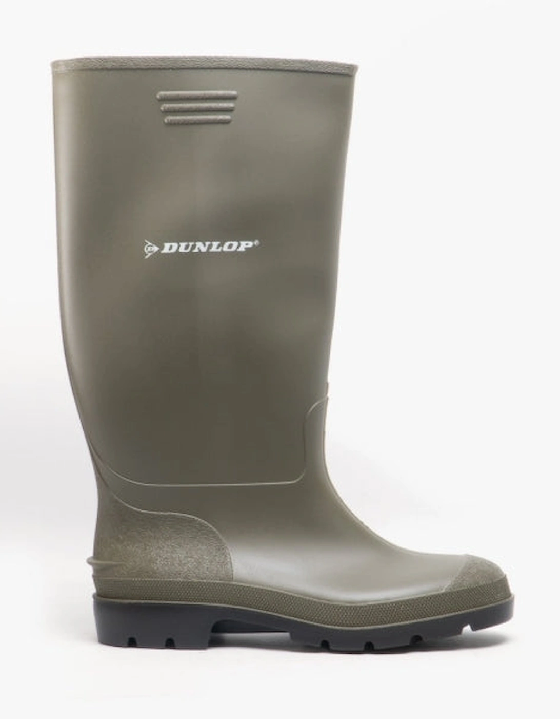 Men's Dunlop PRICEMASTOR Mens Wellington Boots Green - Tan - Size: 3