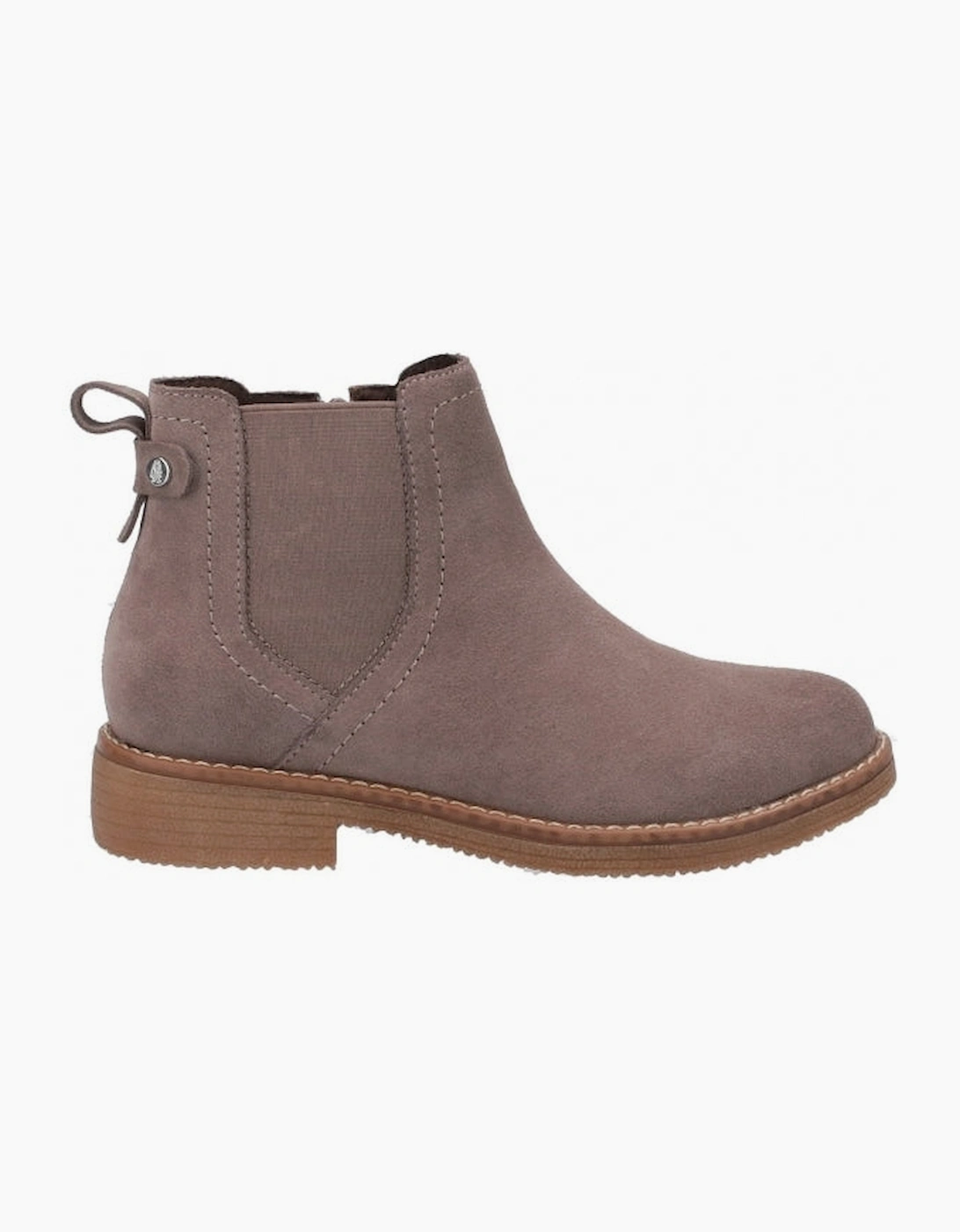 Hush Puppies Women's Grey Maddy Suede Ankle Boots - Size: 3