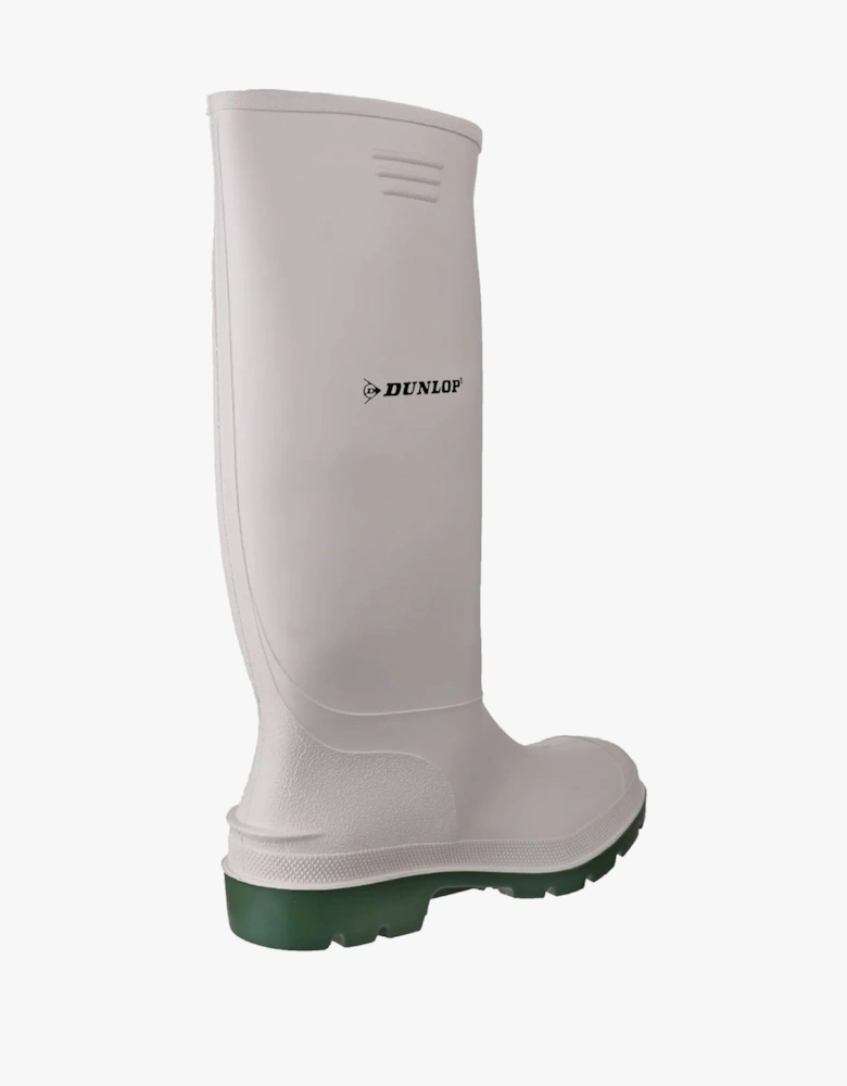 PRICEMASTOR Mens Wellington Boots White/Green