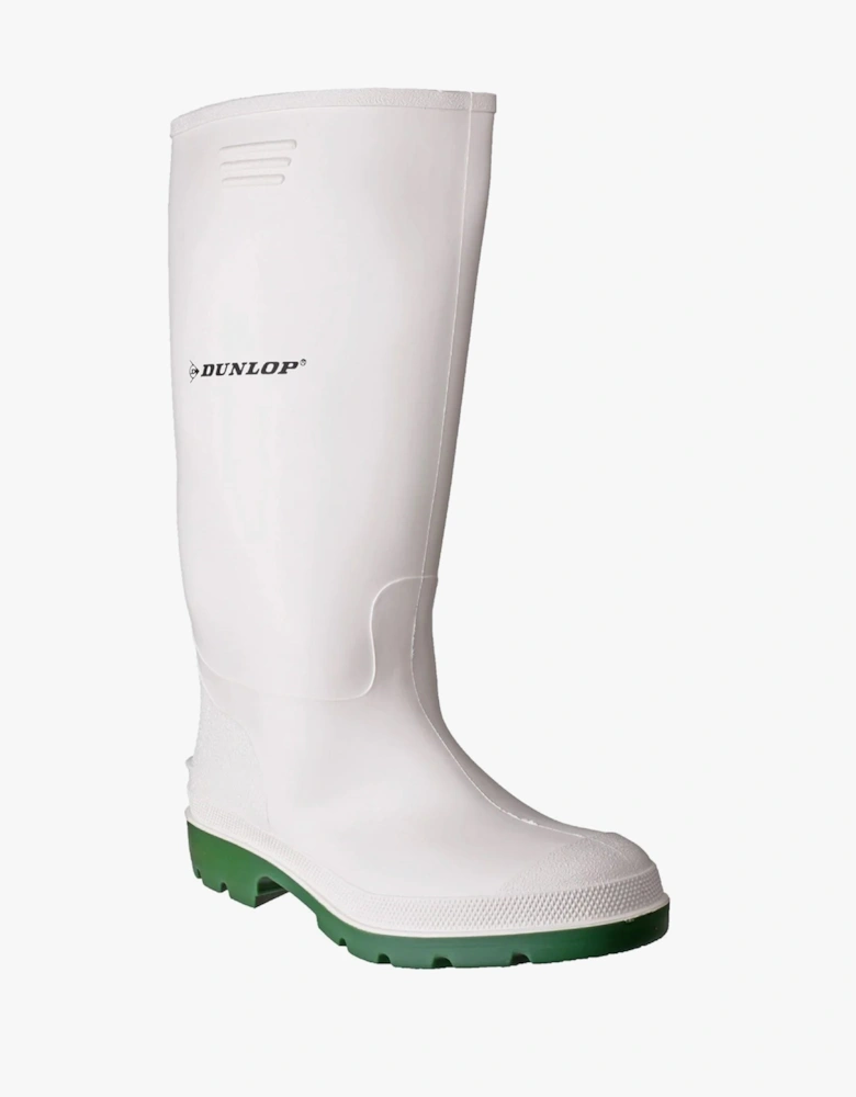 PRICEMASTOR Mens Wellington Boots White/Green