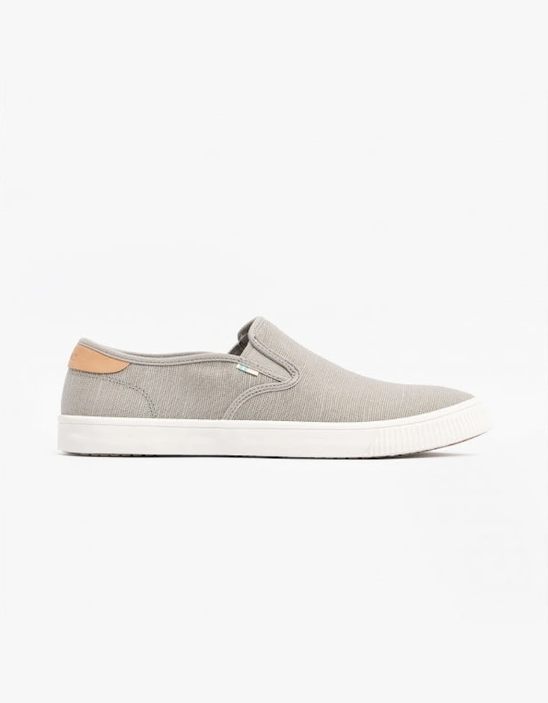 BAJA Mens Slip On Canvas Shoes Grey