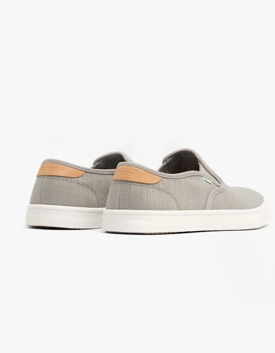 BAJA Mens Slip On Canvas Shoes Grey