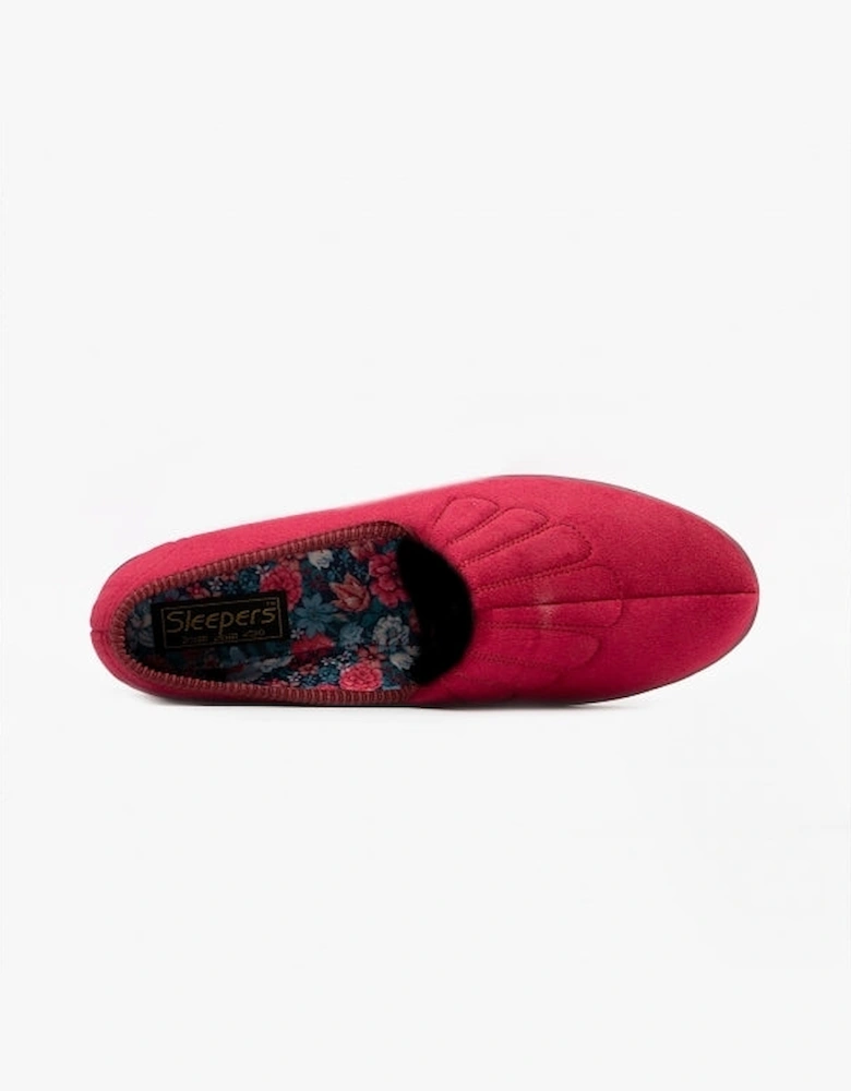 ZARA Womens Full Slippers Wine