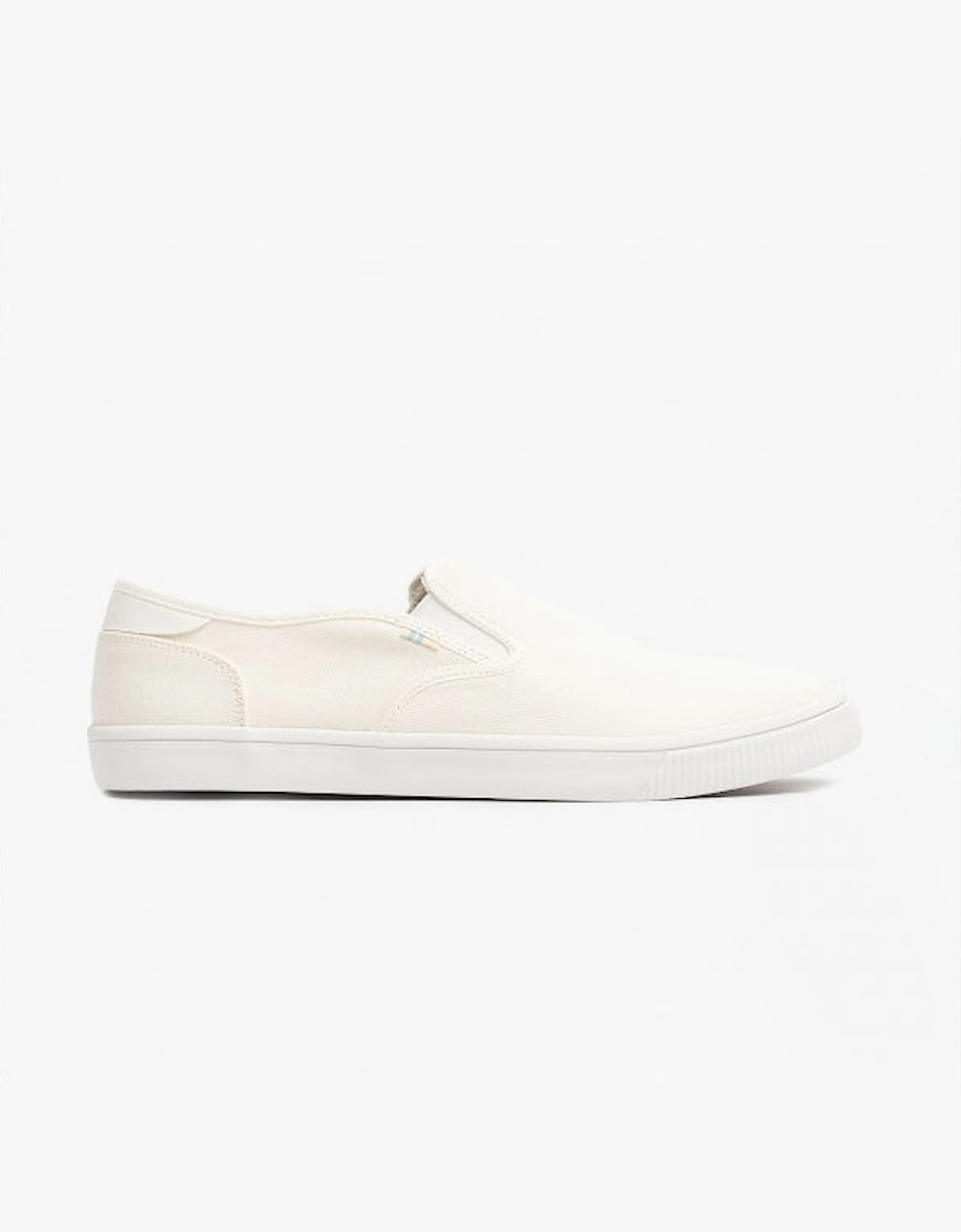 BAJA Mens Slip On Canvas Shoes White, 7 of 6