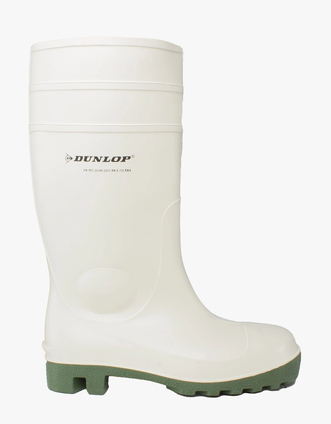 Men's Dunlop PROTOMASTOR FULL SAFETY Mens Wellington Boots White - Size: 11