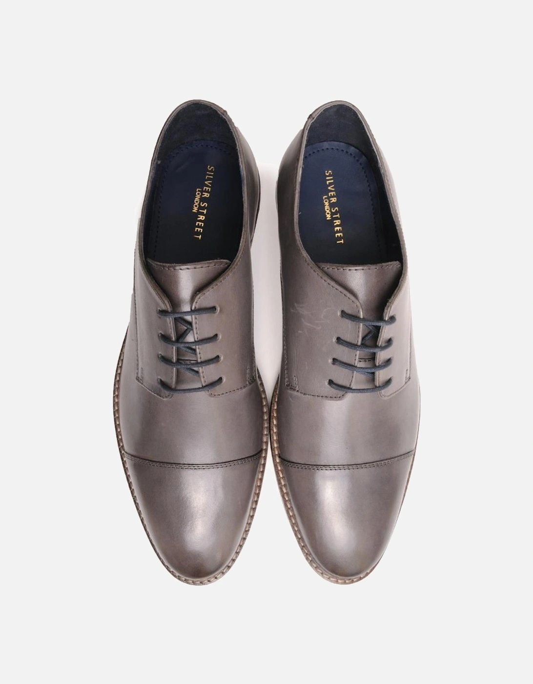 RUFUS Mens Derby Shoes Grey