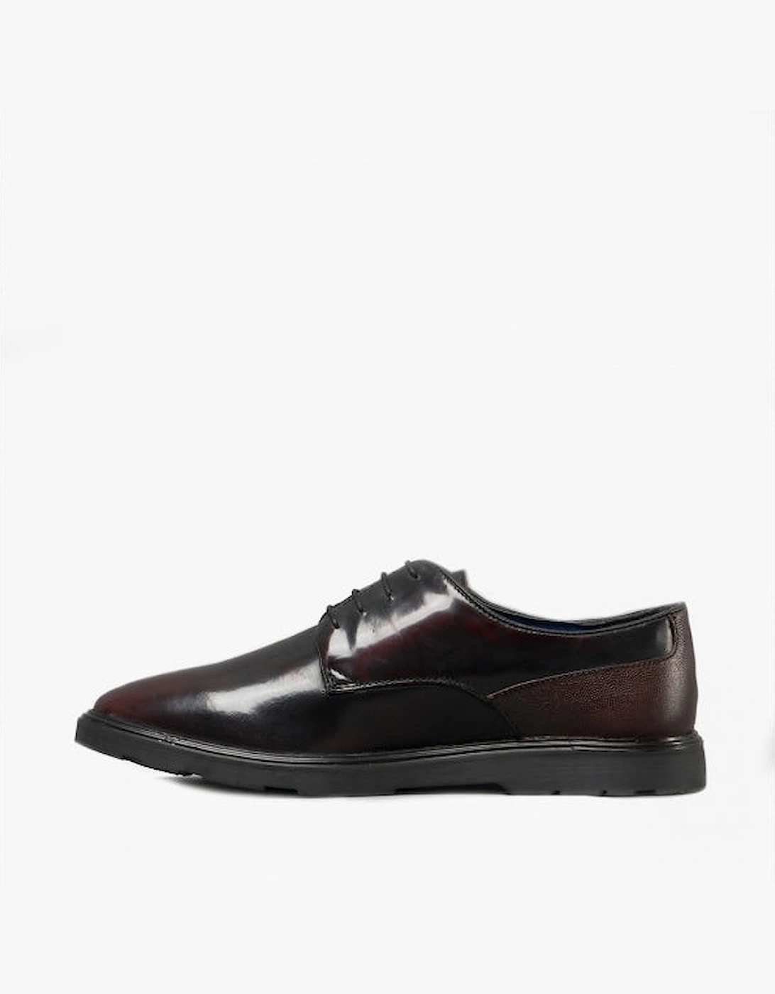 RUSKIN Mens Leather Derby Shoes Oxblood