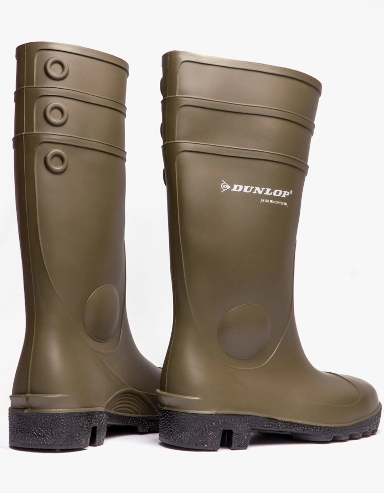 PROTOMASTOR Unisex Safety Wellington Boots Green