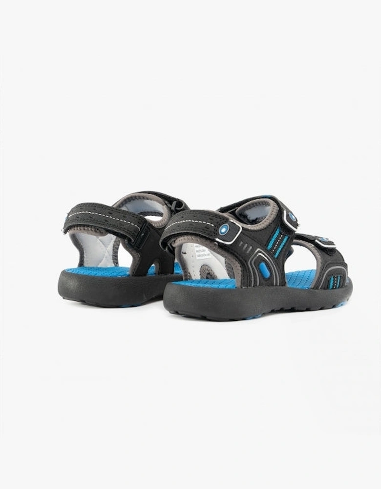 MARIO Kids Touch Fasten Sandals Black