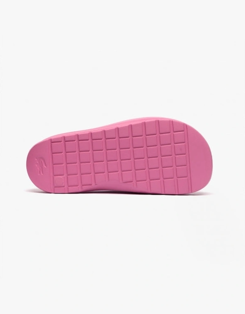 CROCO 2.0 Womens Cushioned Sliders Pink/Off White