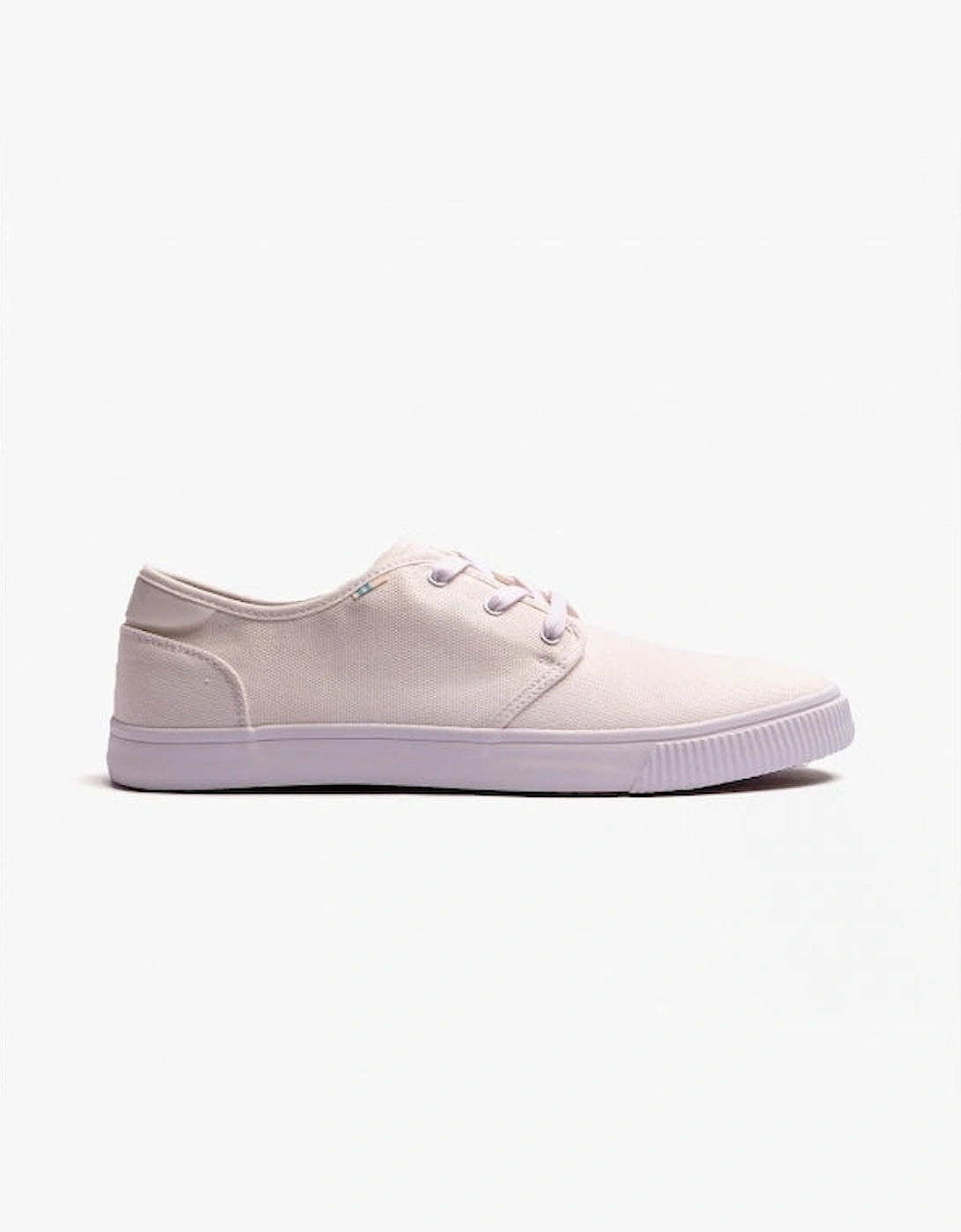 CARLO Mens Canvas Trainers White, 7 of 6