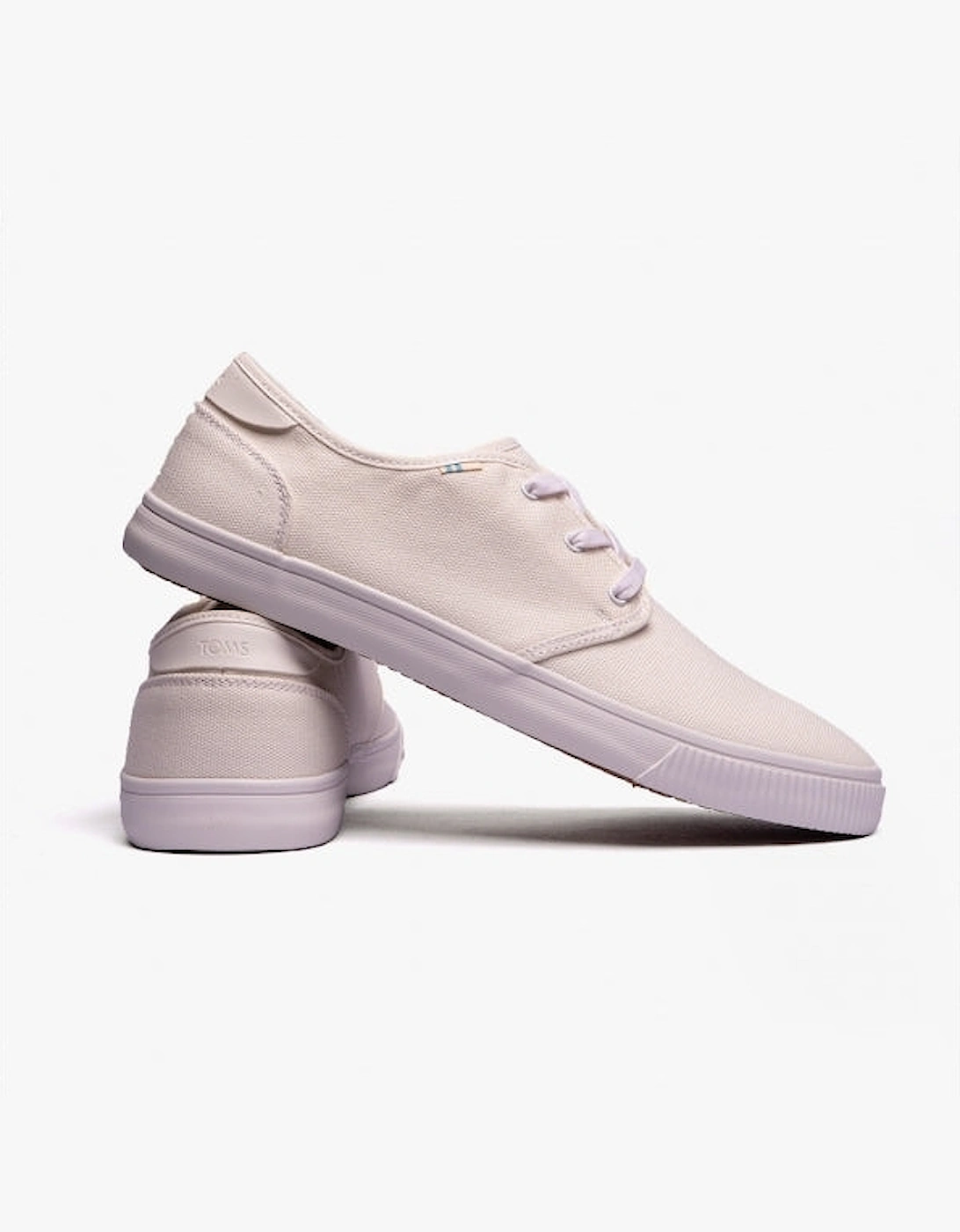 CARLO Mens Canvas Trainers White