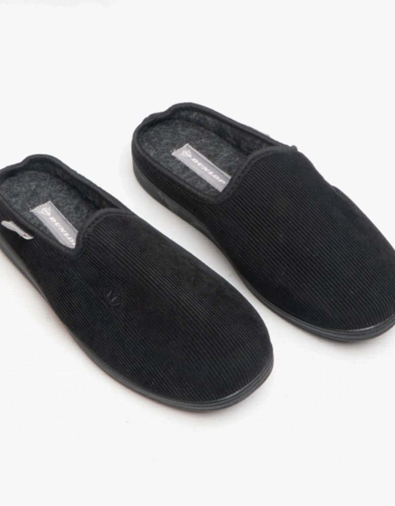 TED Mens Mule Slippers Black