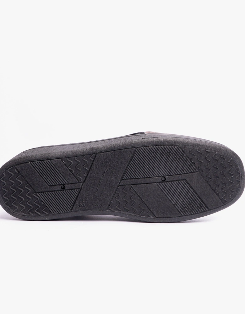 WINSTON Mens Full Slippers Black/Grey