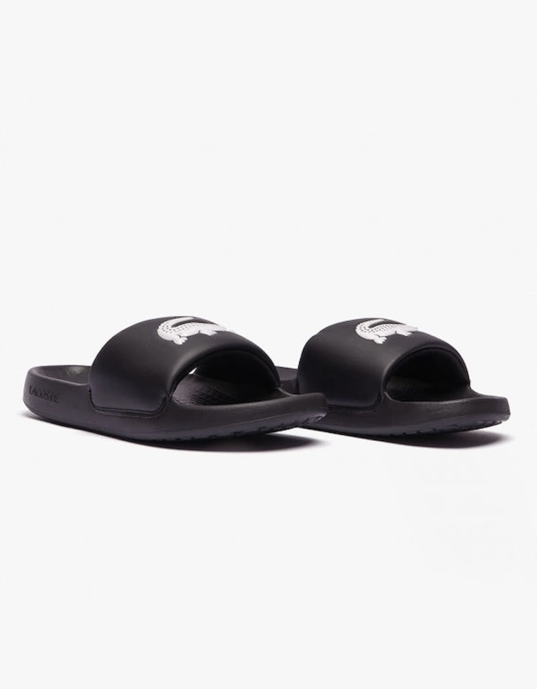 CROCO Womens Logo Sliders Black/White