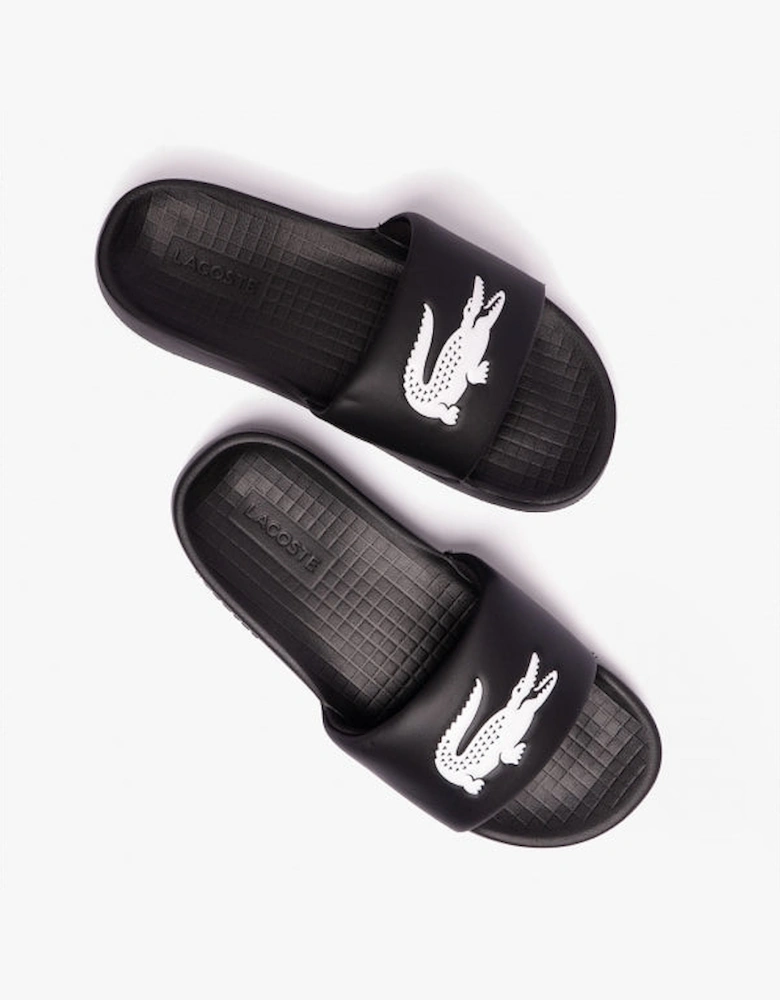 CROCO Womens Logo Sliders Black/White