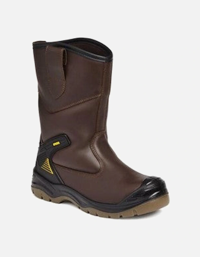 AP305 Unisex Rigger Boots Brown