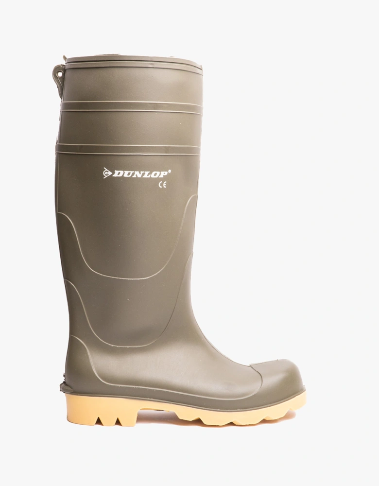 W014E Mens Wellington Boots Green