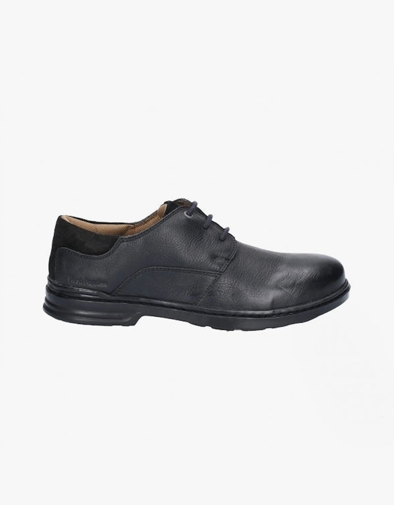 MAX HANSTON Mens Leather Shoes Black