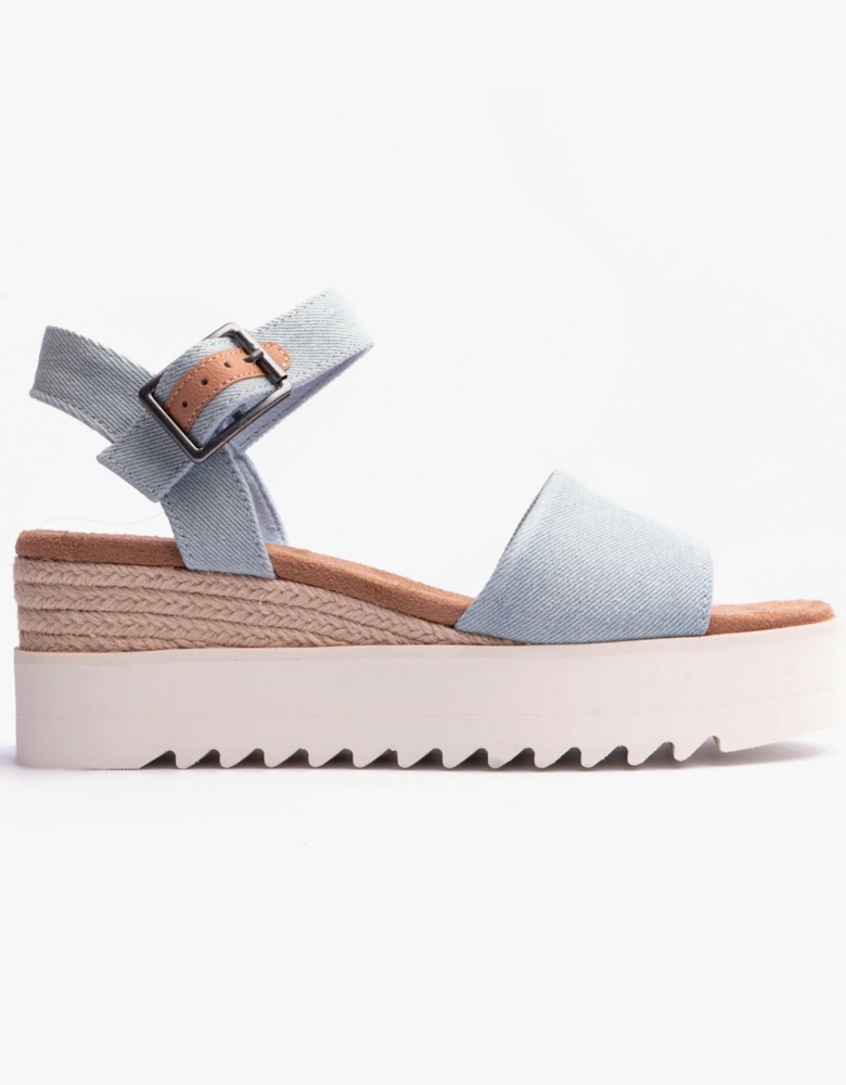 DIANA Womens Sandals Pastel Blue