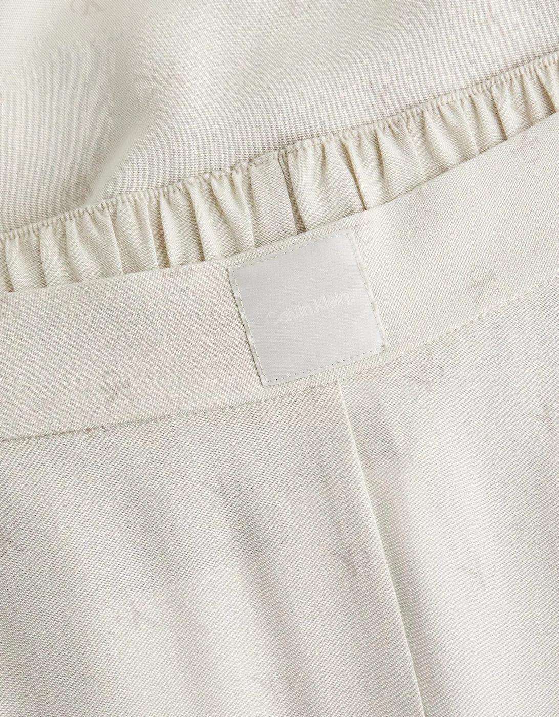 WOVEN VISCOSE Womens Button Down Pants Diamond Logo/Cocoon