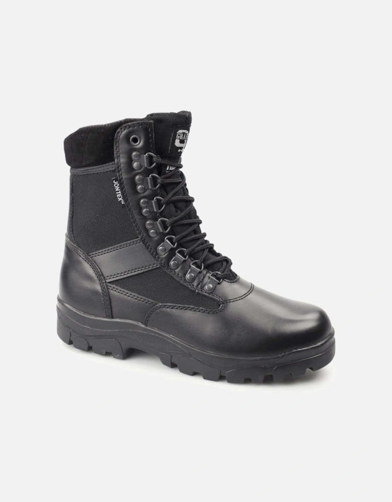 SNIPER Unisex Waterproof Leather Work Boots Black