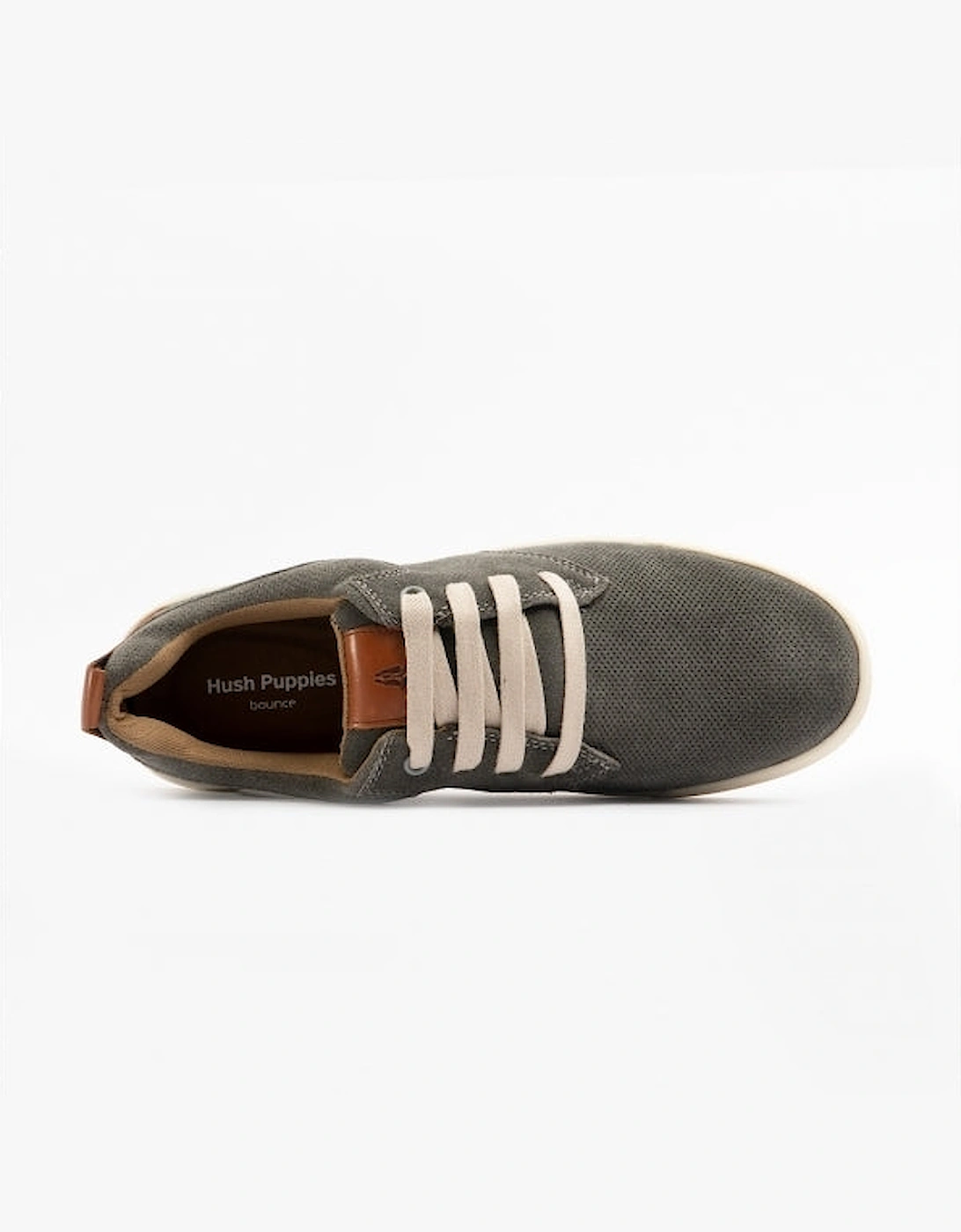 MICHAEL Mens Leather Lace-Up Shoes Grey