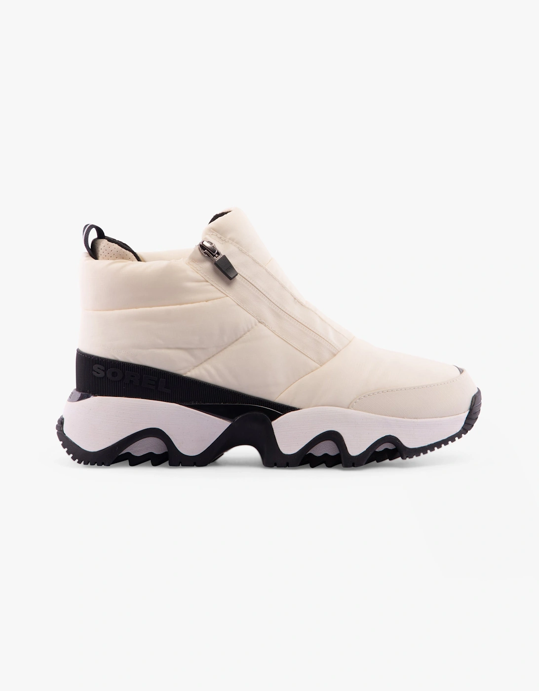 Women's Sorel KINETIC IMPACT PUFFY ZIP Womens Winter Boots White - Size: 6