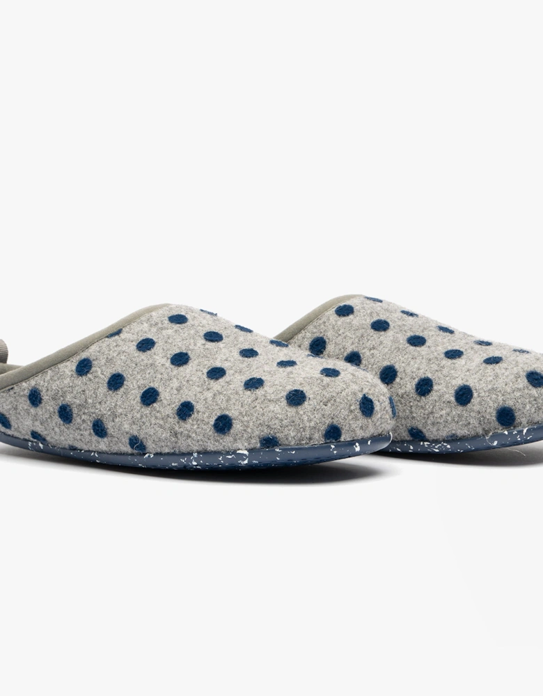 WABI Womens Mule Slippers Grey/Blue