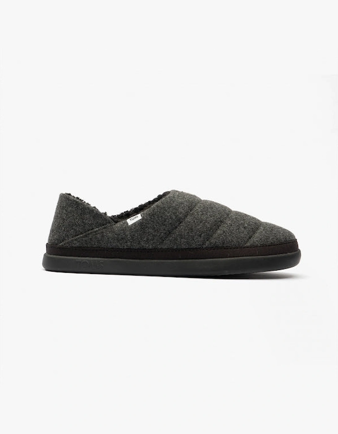 EZRA Womens Slippers Black/Grey, 7 of 6