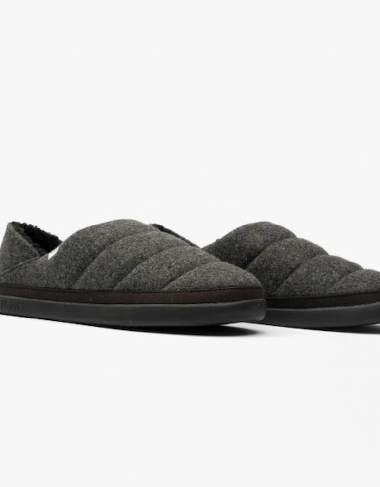 EZRA Womens Slippers Black/Grey