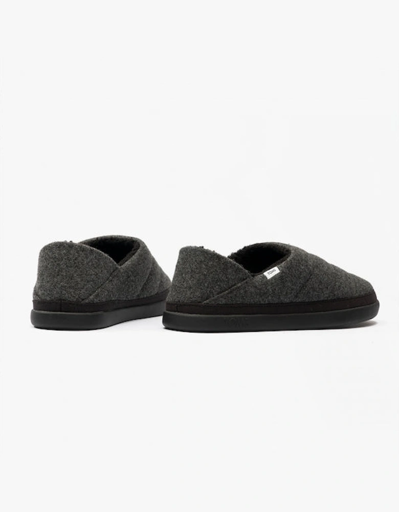 EZRA Womens Slippers Black/Grey