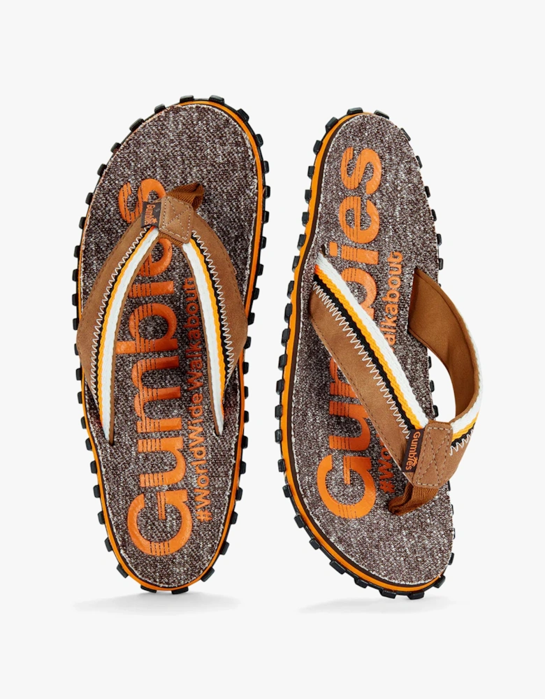 CAIRNS Unisex Recycled Flip-Flops Orange