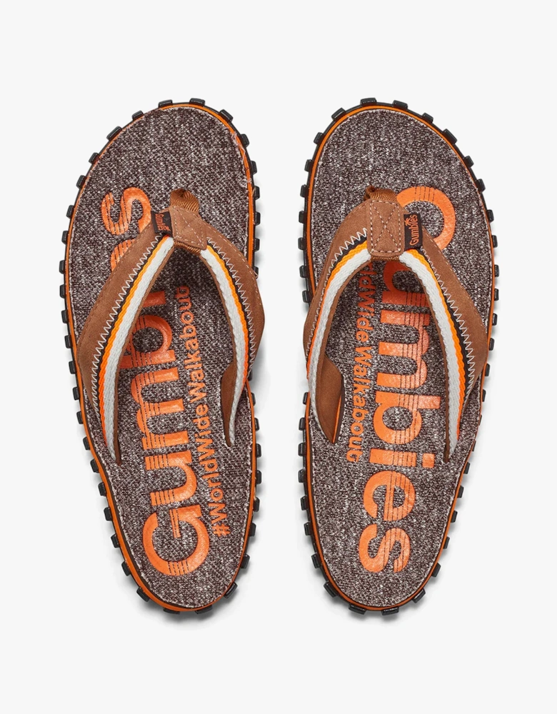 CAIRNS Unisex Recycled Flip-Flops Orange