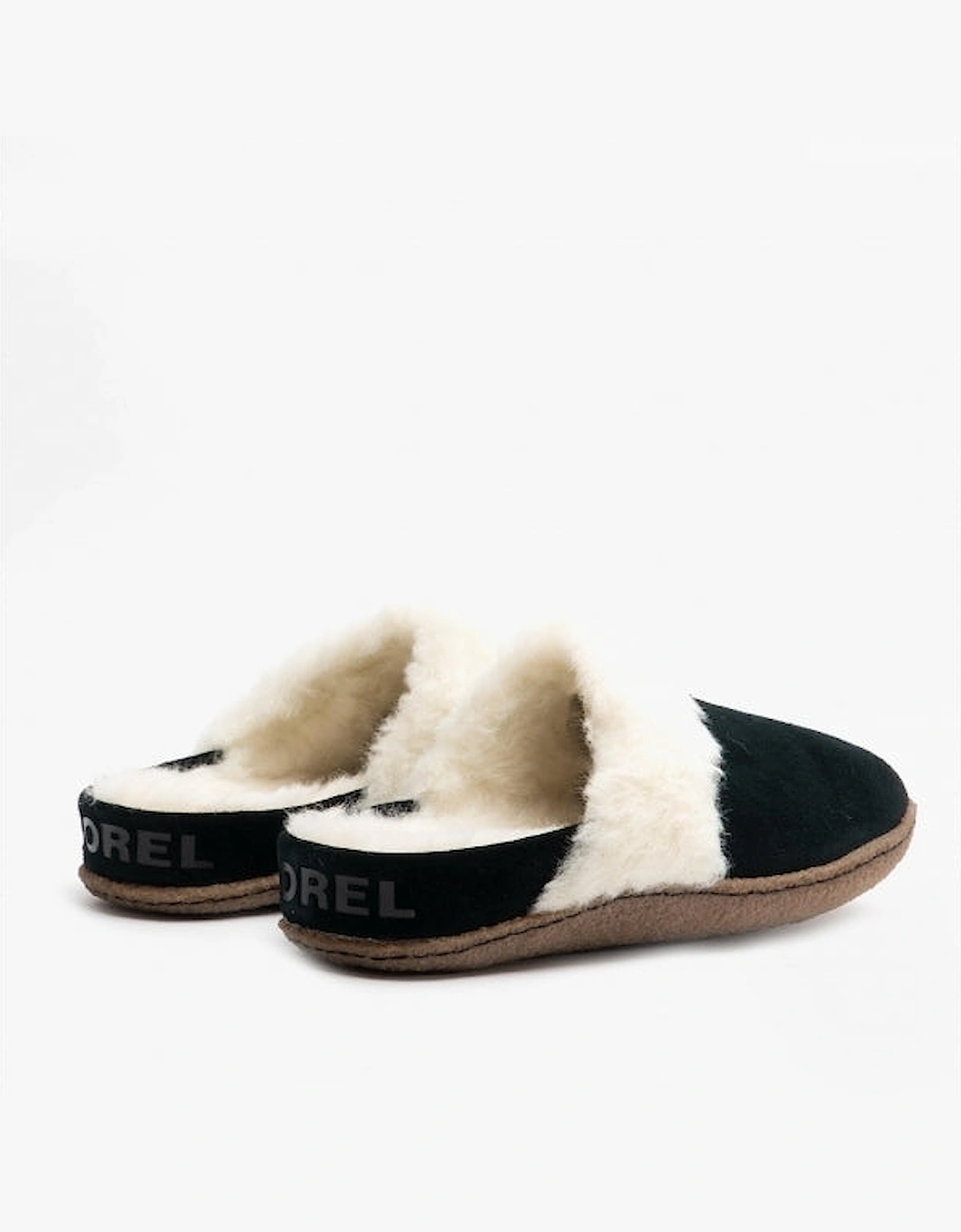 NAKISKA SLIDE II Womens Mule Slippers Black/Natural