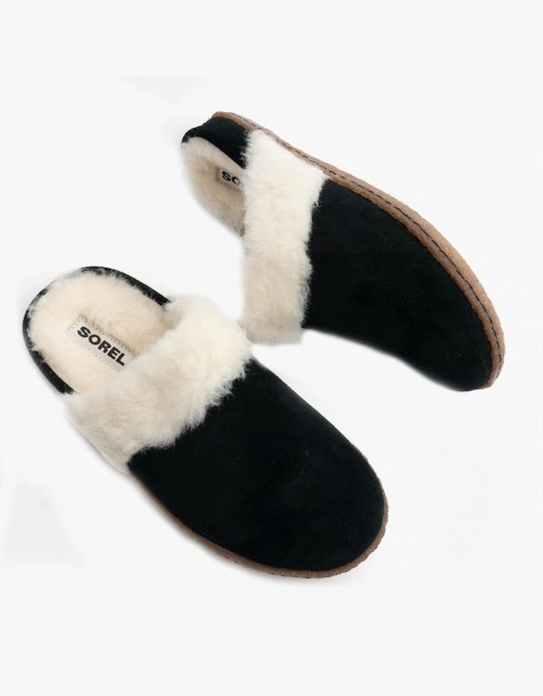 NAKISKA SLIDE II Womens Mule Slippers Black/Natural