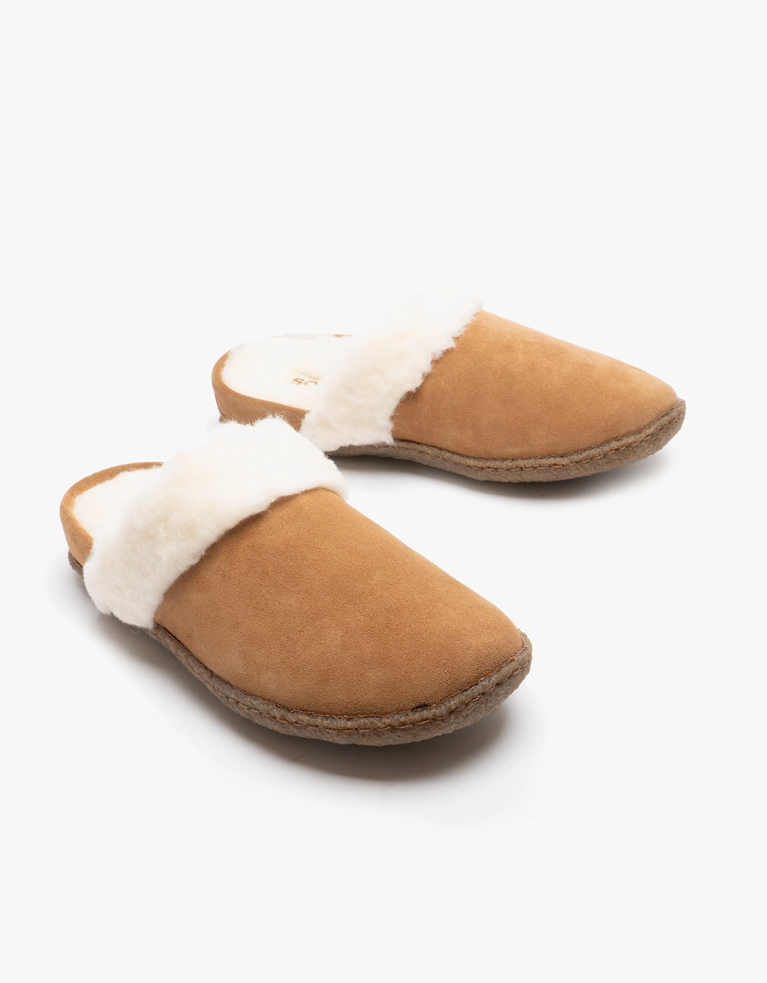 NAKISKA SLIDE II Womens Mule Slippers Camel Brown