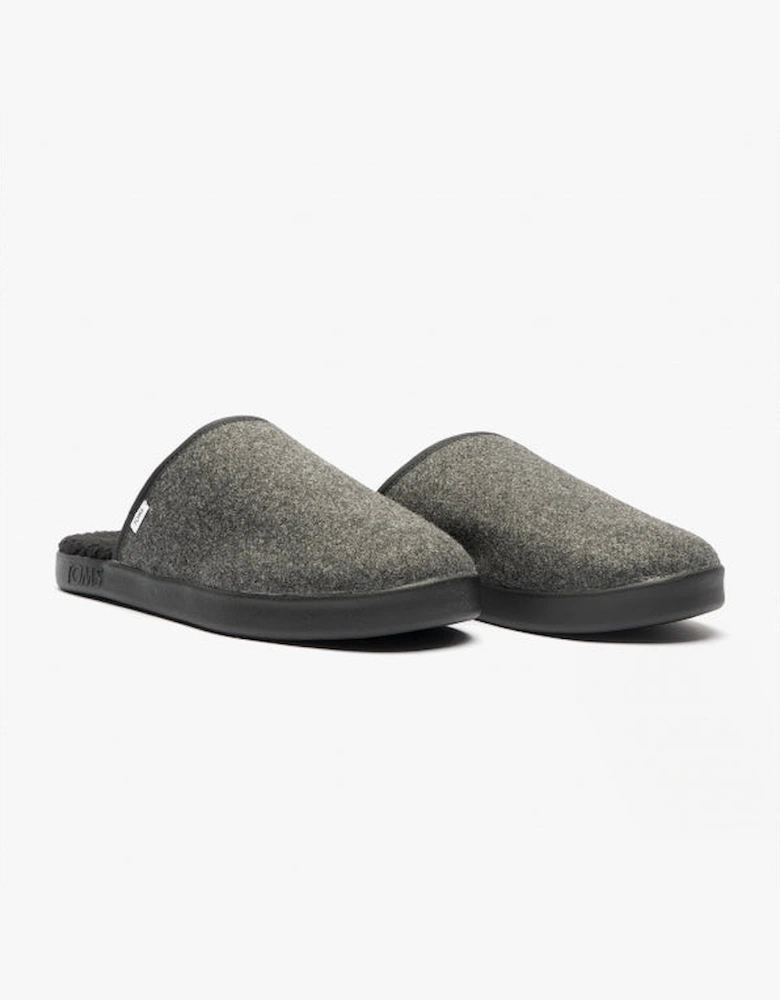 HARBOR Mens Slippers Dark Grey