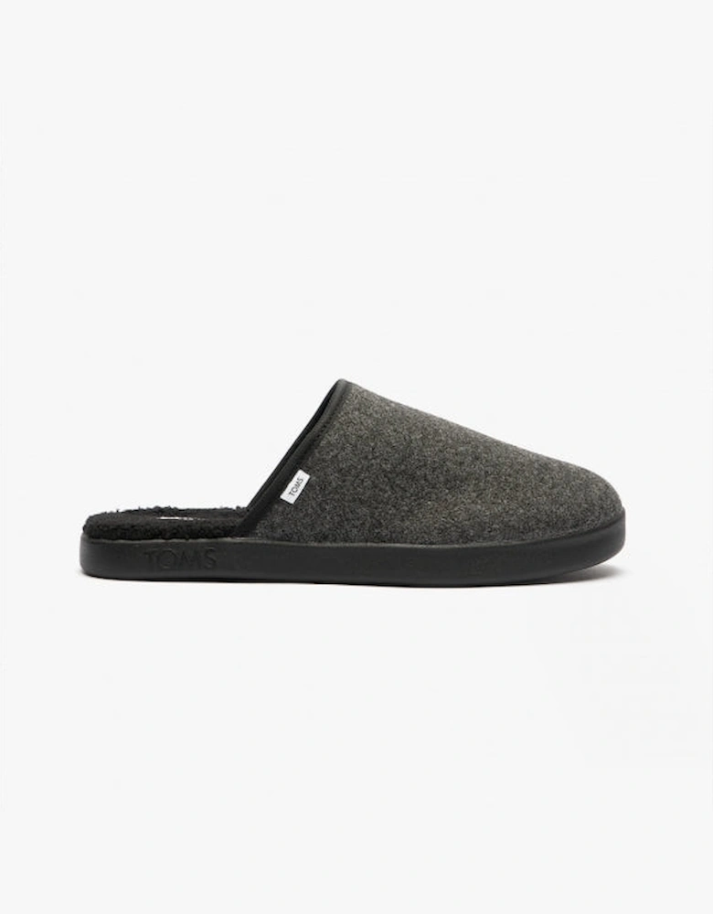 HARBOR Mens Slippers Dark Grey