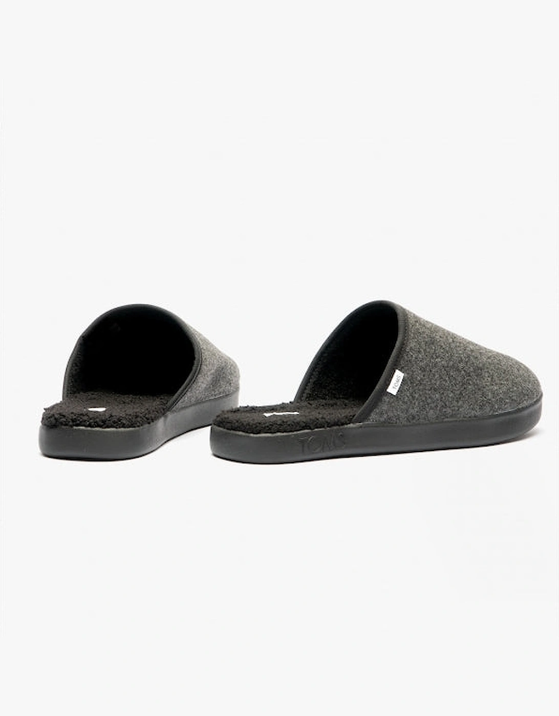 HARBOR Mens Slippers Dark Grey