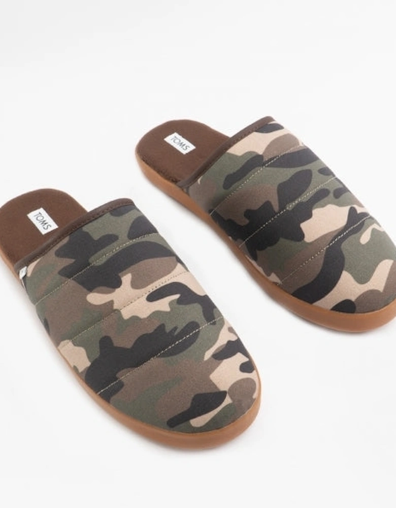 HARBOR Mens Slipper Mules Camo