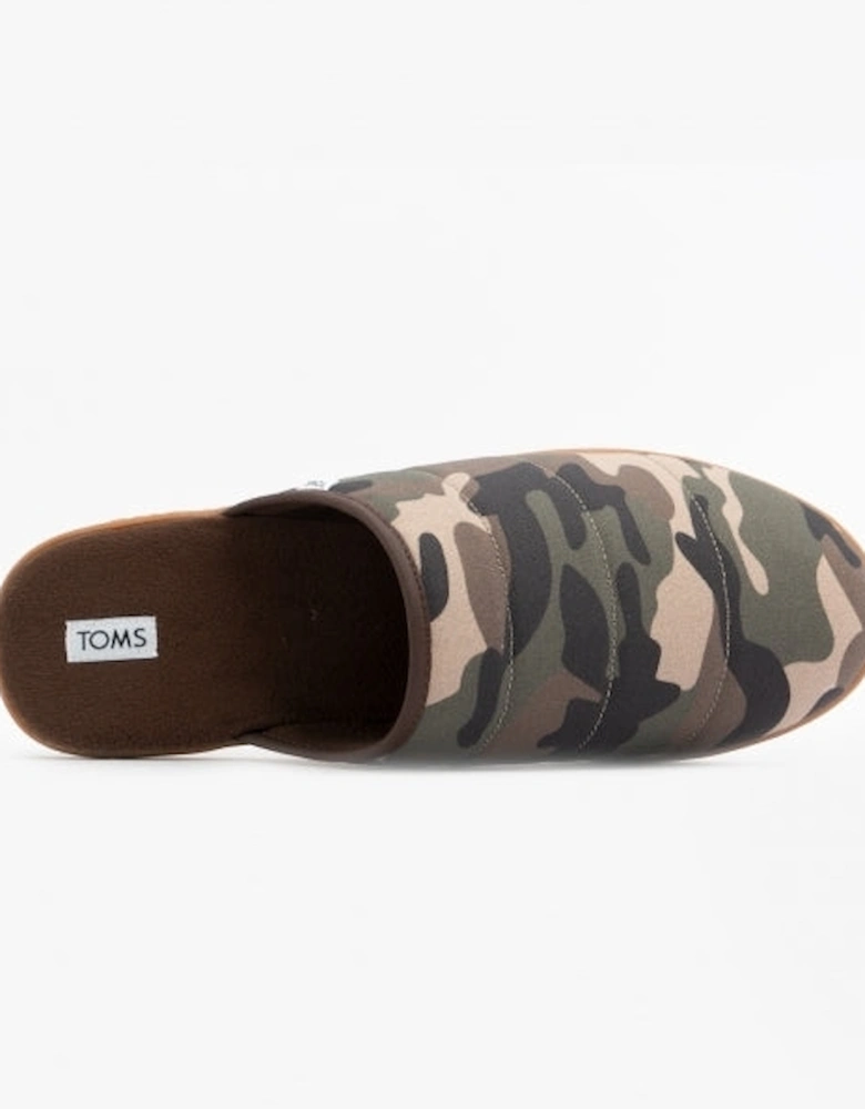 HARBOR Mens Slipper Mules Camo