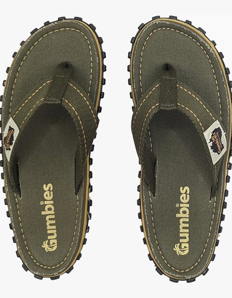 ISLANDER Unisex Flip-Flops Classic Khaki