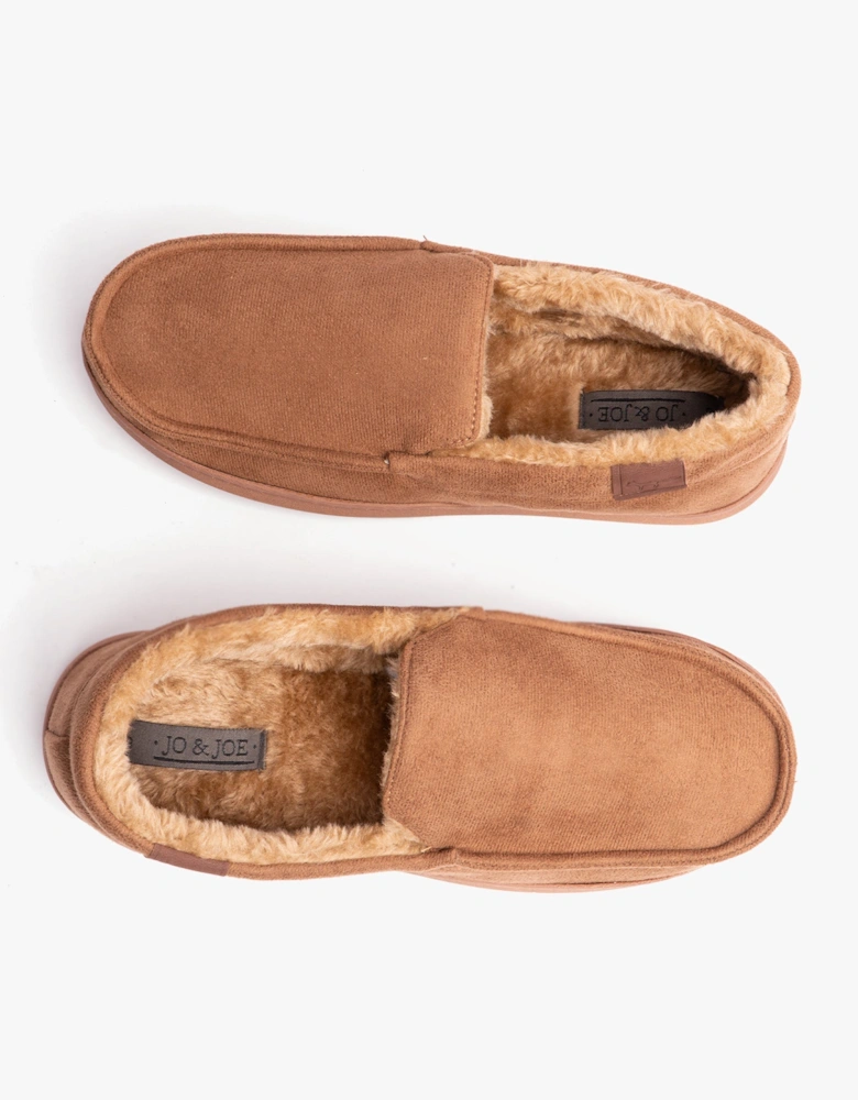 Jo & Joe DRYSDALE Mens Slippers Chestnut